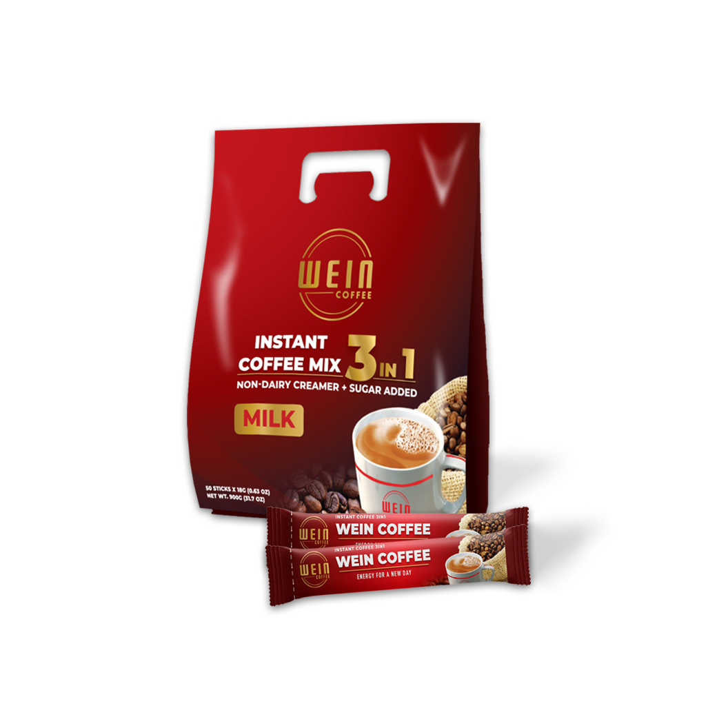 WEIN COFFEE 3 IN 1 - COFFEE MILK 3 IN 1 - 50 STICKS